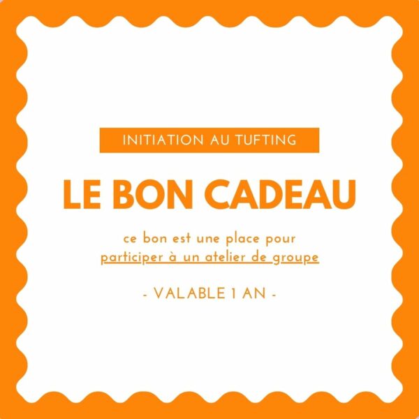 Carte cadeau - initiation au tufting à Cherbourg